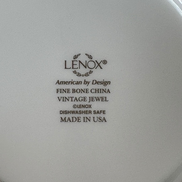 Lenox Fine Bone China Vintage Jewel Saucer - Picture 3 of 7